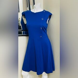 New York & Company Royal Blue Mini Dress